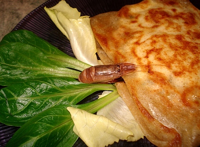 Bricks de Crevettes grises � l'oeuf -- 06/01/12
