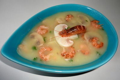 Sauce aux Crevettes et champignons Sauce aux Crevettes et champignons