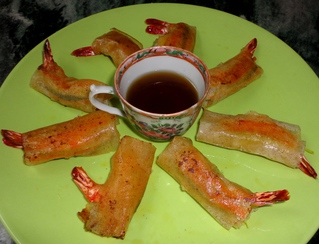 Bricks de Crevettes roses, fa�on Nems