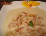 Velout� de Chicons aux Crevettes grises