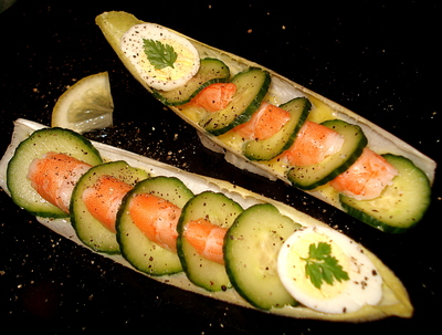 Gambas en Bateau d'Endive  -- 14/05/14