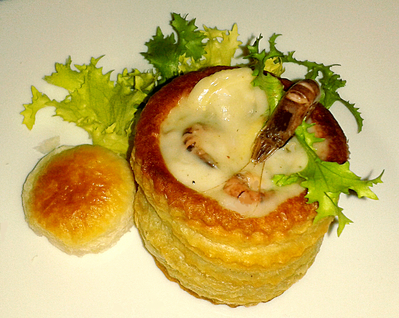 Bouche de Crevettes et Palourdes