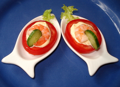Bouch�es ap�ritives Tomate, Crevette -- 05/09/13