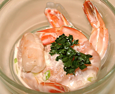 Coupelle de Crevettes � la cr�me -- 22/09/16