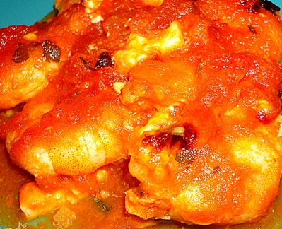 Crevettes roses Saganaki -- 28/01/12