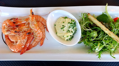 Assiette de Crevettes roses, Mayonnaise et Salade -- 30/03/20