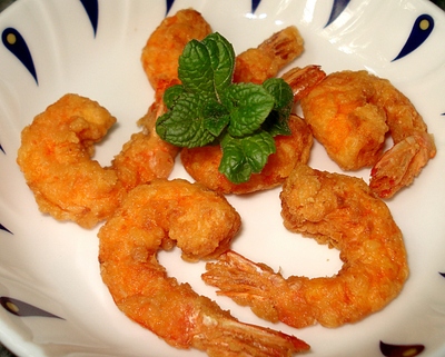 Crevettes roses, frites et croustillantes -- 08/05/12