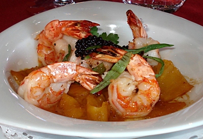Gambas, Mangue et Ananas poel�s -- 30/06/12