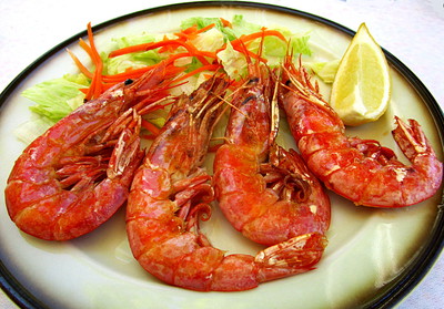 Gambas � la plancha de Portbou -- 07/06/16