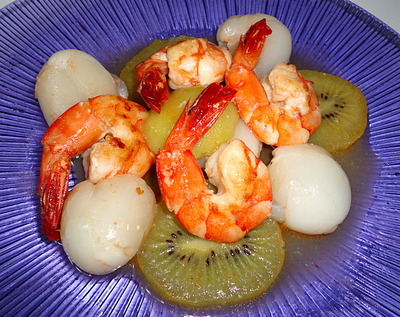 Gambas aux Fruits exotiques -- 07/06/14