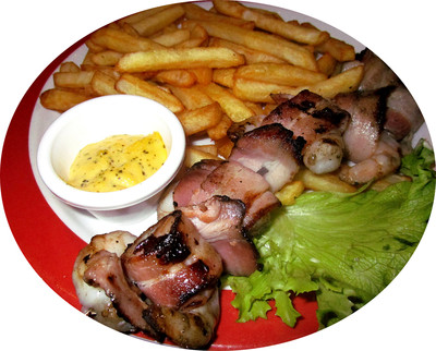 Brochette de Gambas au lard grill�es -- 09/05/15