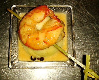 Crevettes flamb�es au grand Marnier -- 23/12/14