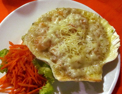 Gratin de Crevettes roses -- 28/04/14