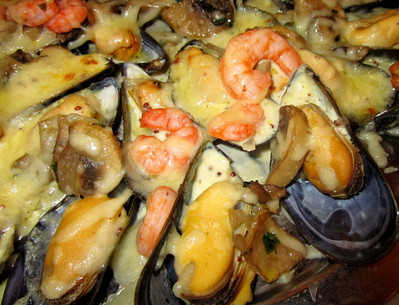 Moules gratin�es � la Bruxelloise -- 26/03/15