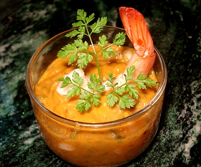 Verrine de Ratatouille aux Crevettes roses -- 15/09/12