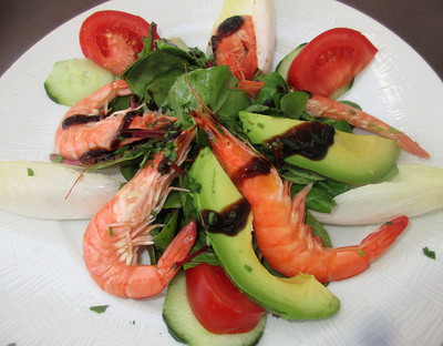 Salade compos�e aux Gambas -- 22/07/18