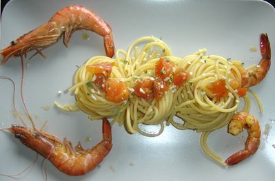 Spaguetti aux Gambas -- 27/04/10
