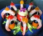 Brochettes ap�ritives de Crevettes roses -- 05/05/16