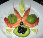 Fleur de Crevettes roses, Avocat et Myrtilles -- 29/01/16