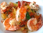 Gambas flamb�es aux Fruits oranges -- 31/05/11