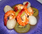 Gambas aux Fruits exotiques -- 07/06/14