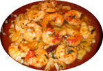 Gambas piment�es � l'ail -- 12/11/13