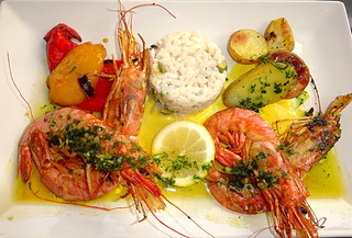 Gambas snackes au beurre