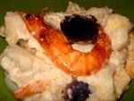 Gratin de Chou-fleur aux Gambas -- 14/02/13