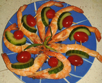 Brochettes ap�ritives aux Crevettes -- 29/06/14