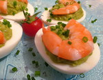 Oeuf au Guacamole et Crevette rose -- 22/09/13