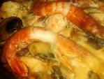 Poulet cr�meux aux Gambas -- 04/09/14