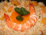 Risotto aux Gambas et Mandarine -- 28/04/12