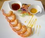 Tempura de Crevettes, sauces Piquante et Mangue -- 24/05/13