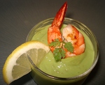 Verrine de Gambas sur cr�me d'avocat -- 25/11/10